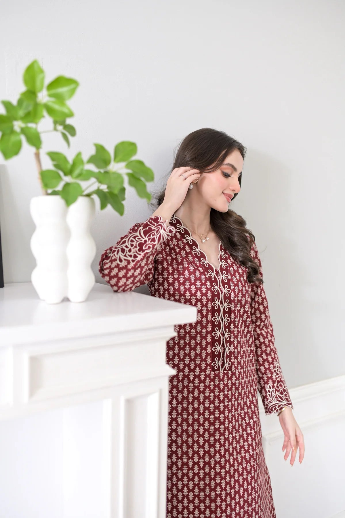 DEEP MAROON FALL SET NPA2-23340