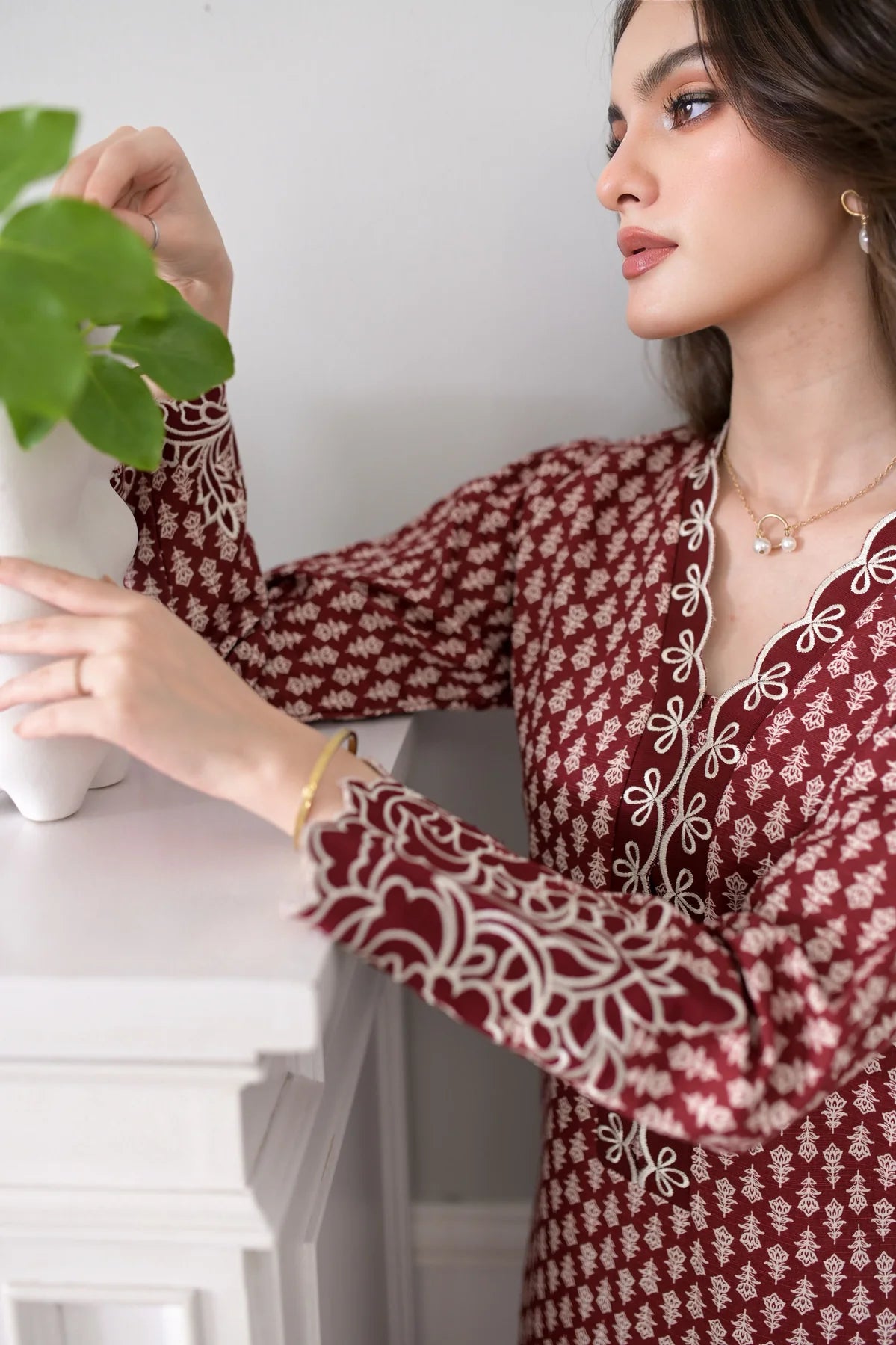 DEEP MAROON FALL SET NPA2-23340
