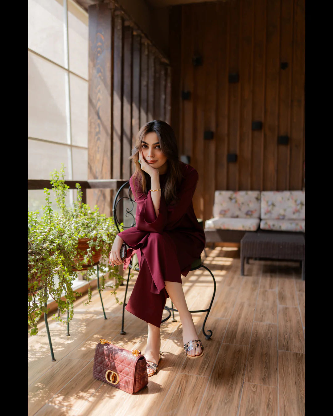 BURGUNDY GALENTINE SET