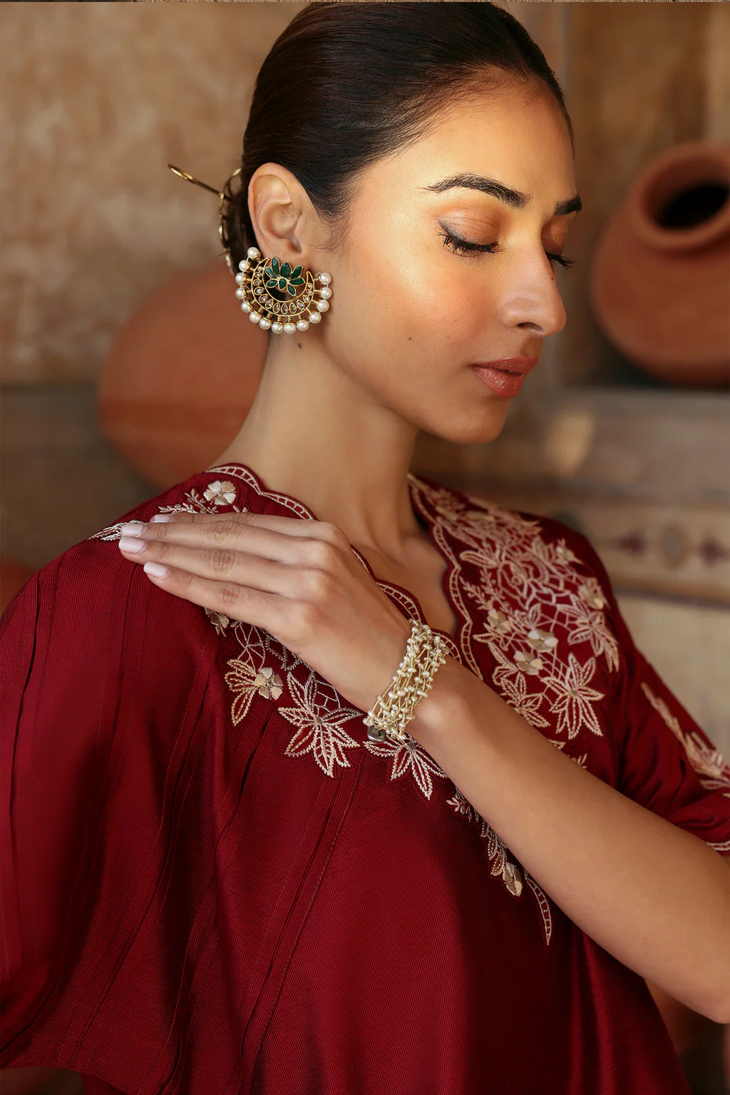 JEWEL RED MATCHING SET
