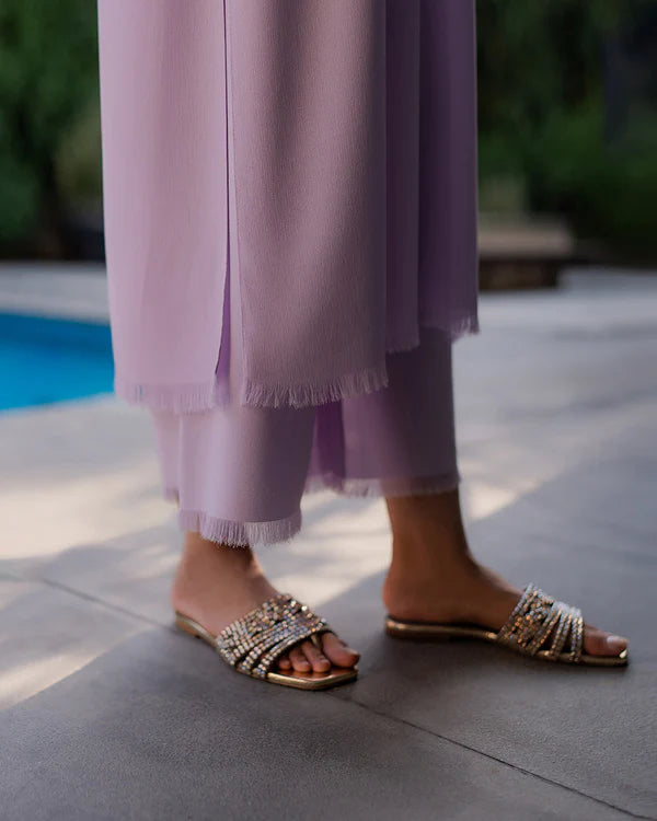 LAVENDER FRINGE SET