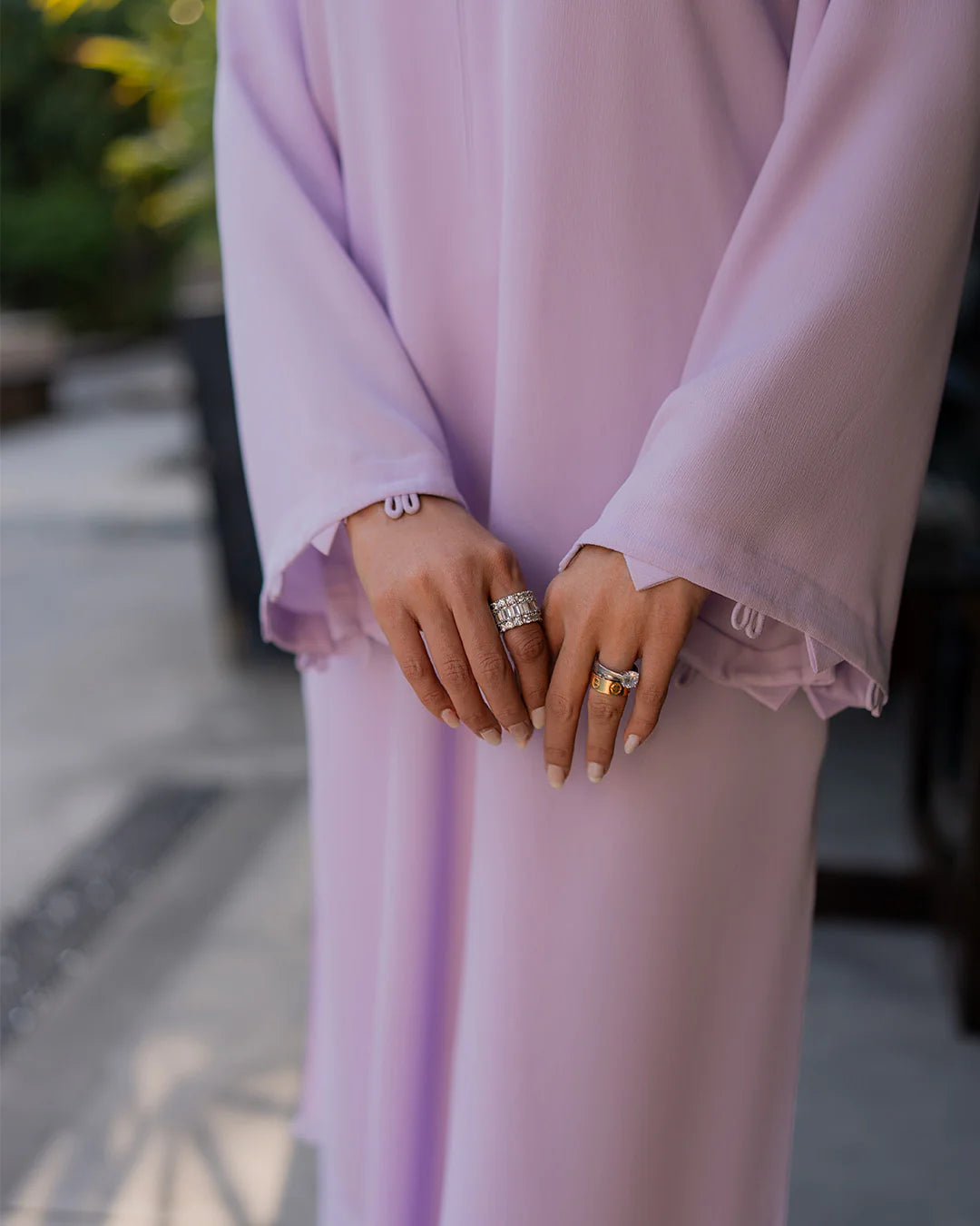 LAVENDER FRINGE SET