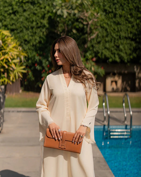 BUTTER YELLOW FRINGE SET