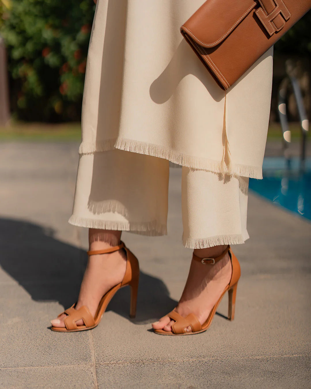 BUTTER YELLOW FRINGE SET