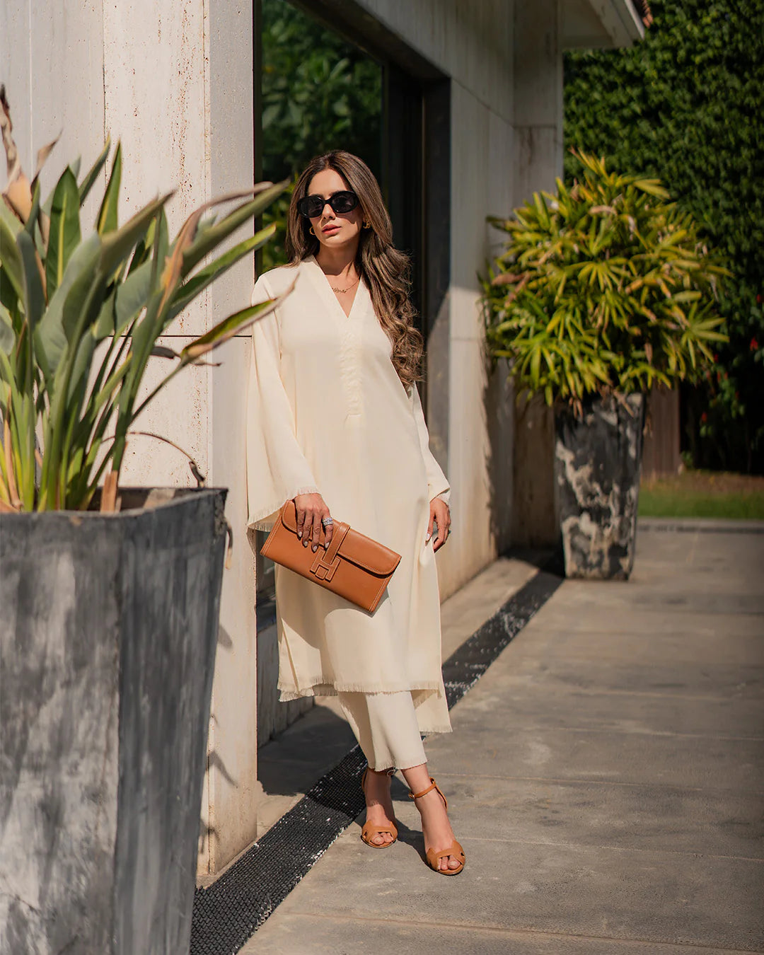 BUTTER YELLOW FRINGE SET