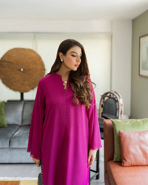 FUCHSIA FRINGE SET