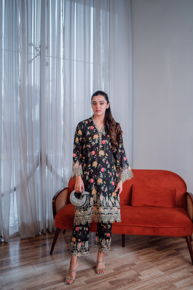 SOHO RTW '25 - 02 PIECE EMBROIDERED SHIRT AND TROUSER