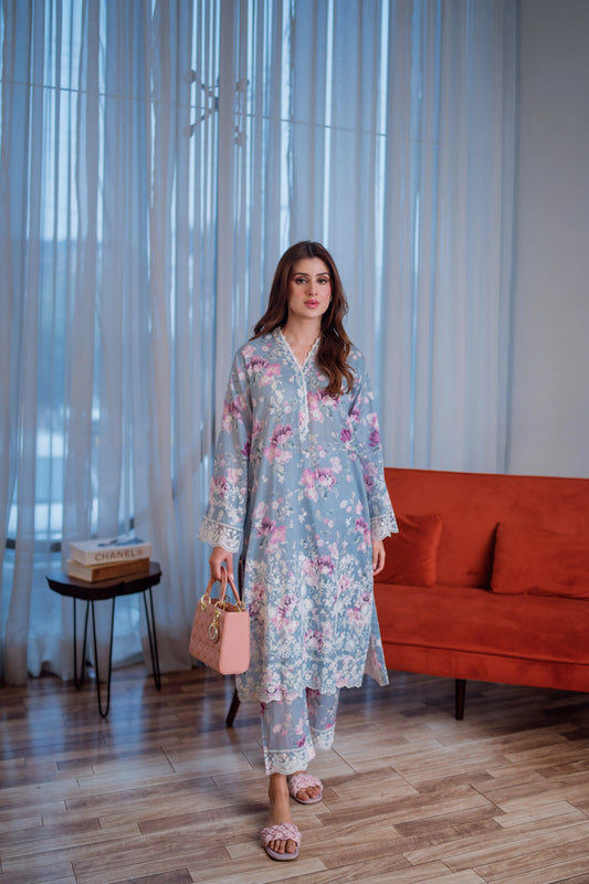 SOHO RTW '25 - 02 PIECE EMBROIDERED SHIRT AND TROUSER