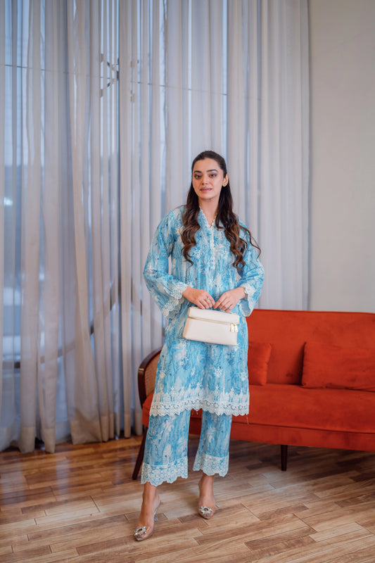 SOHO RTW '25 - 02 PIECE EMBROIDERED SHIRT AND TROUSER