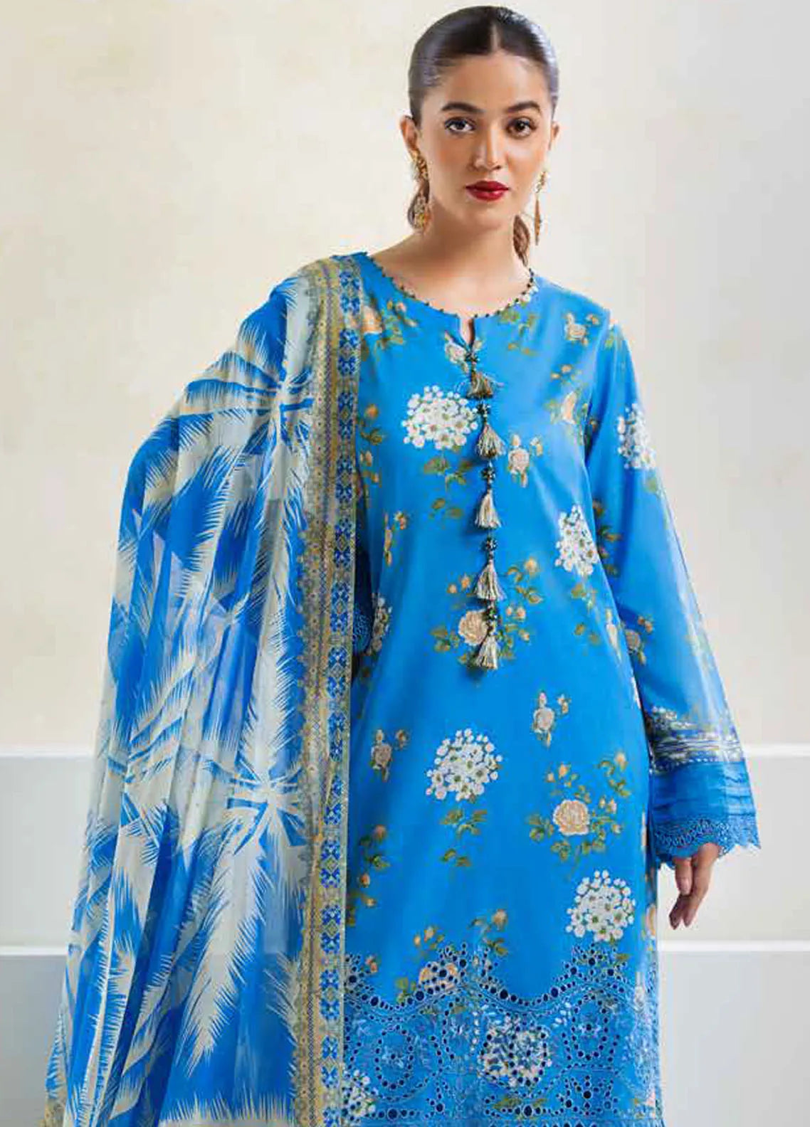 CHIKANKARI LAWN SUIT - RA24A AF-89