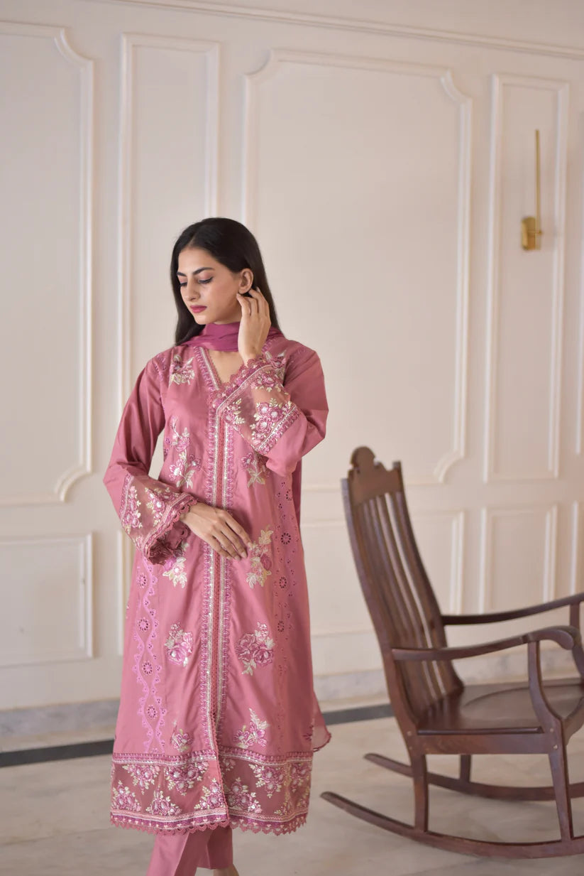 ROSE FROCK SET (3 PC)