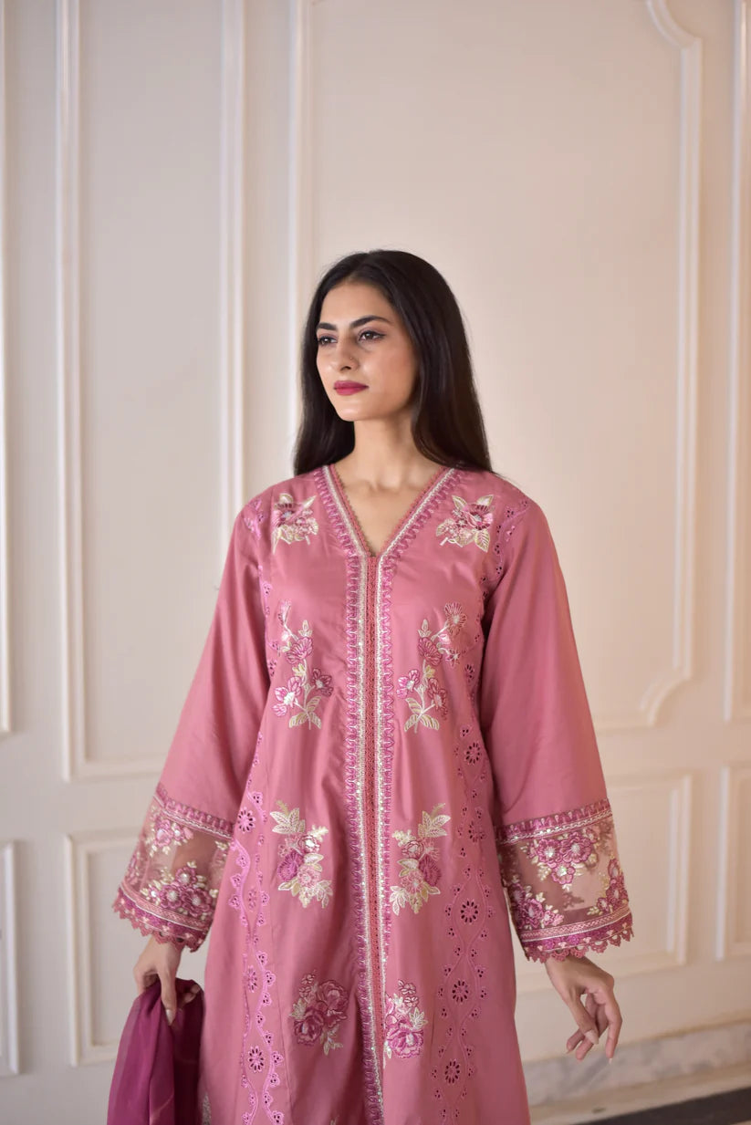 ROSE FROCK SET (3 PC)