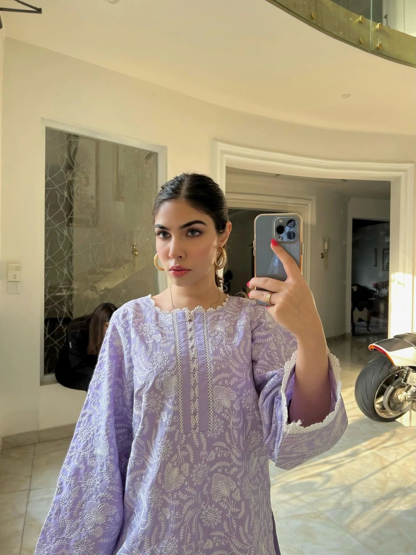 AMETHYST LILAC KURTA
