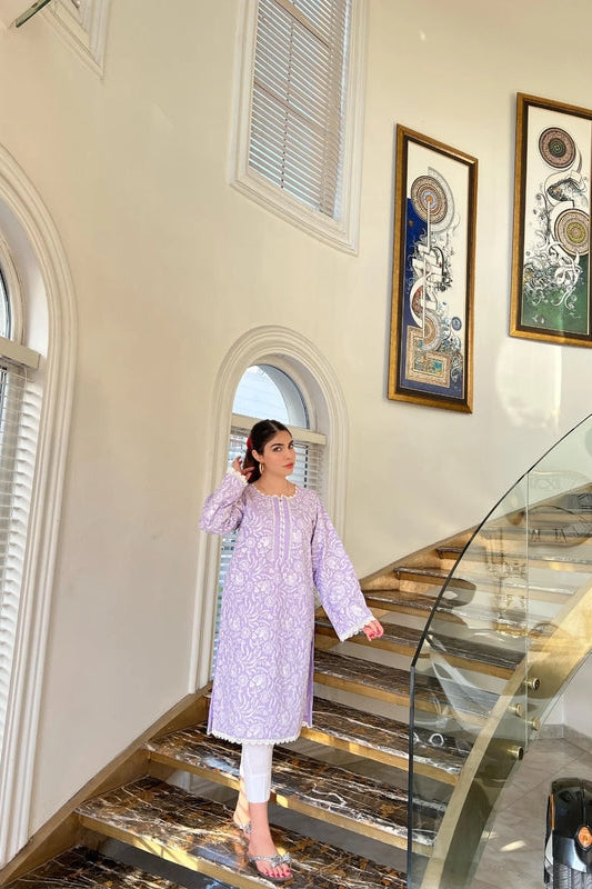AMETHYST LILAC KURTA