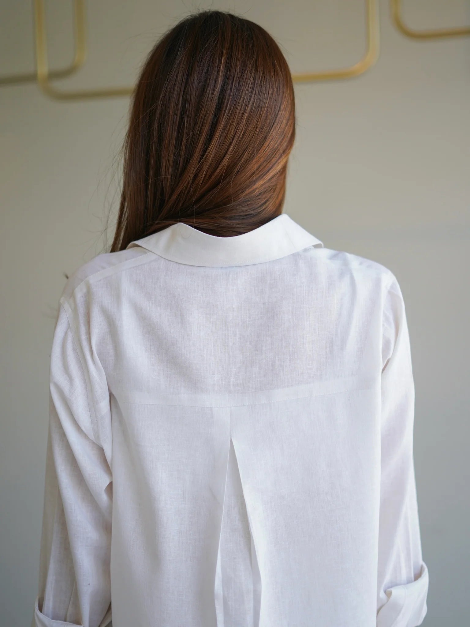 COLLARED LINEN SET