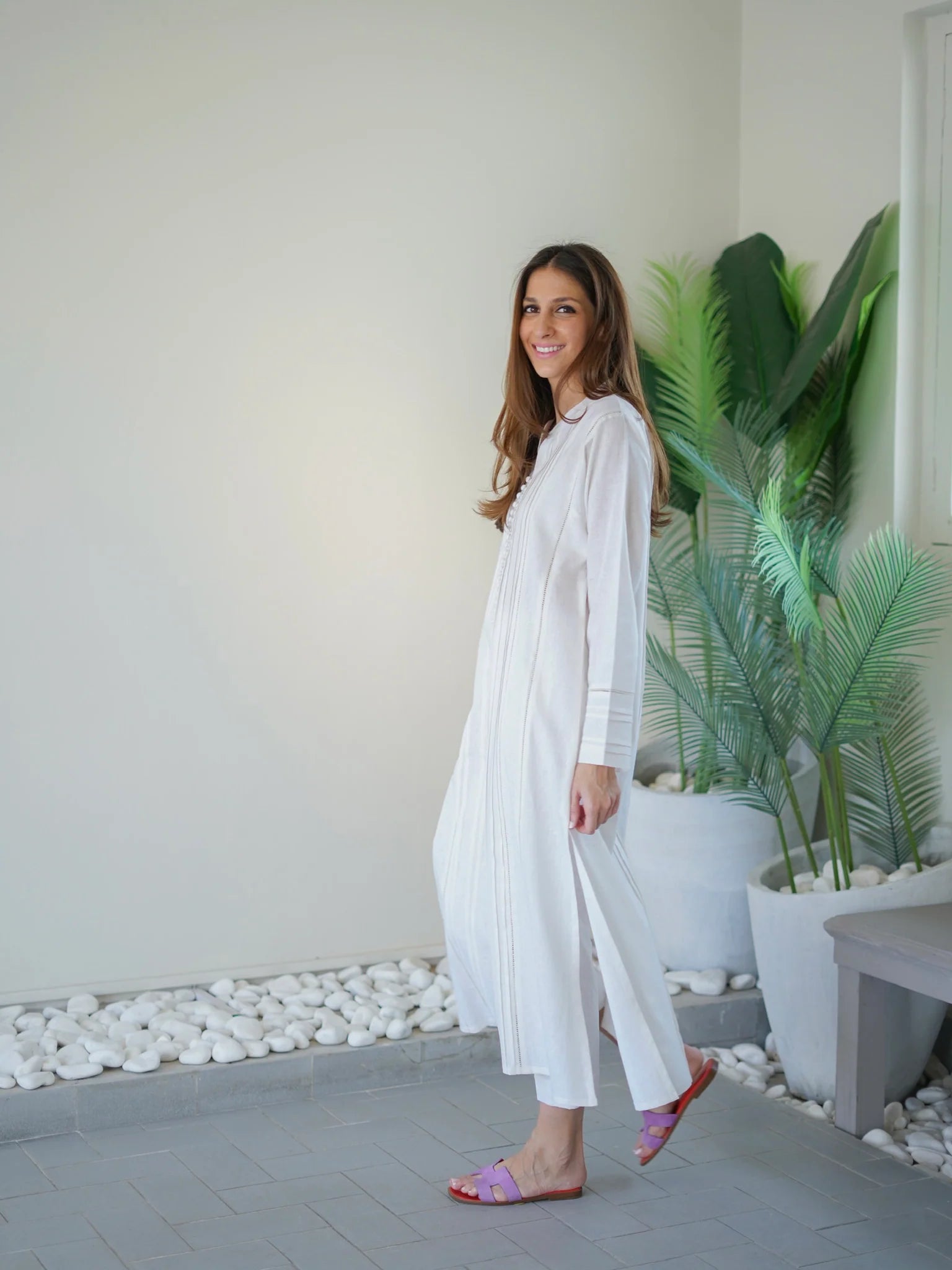 PLEATED LINEN SET