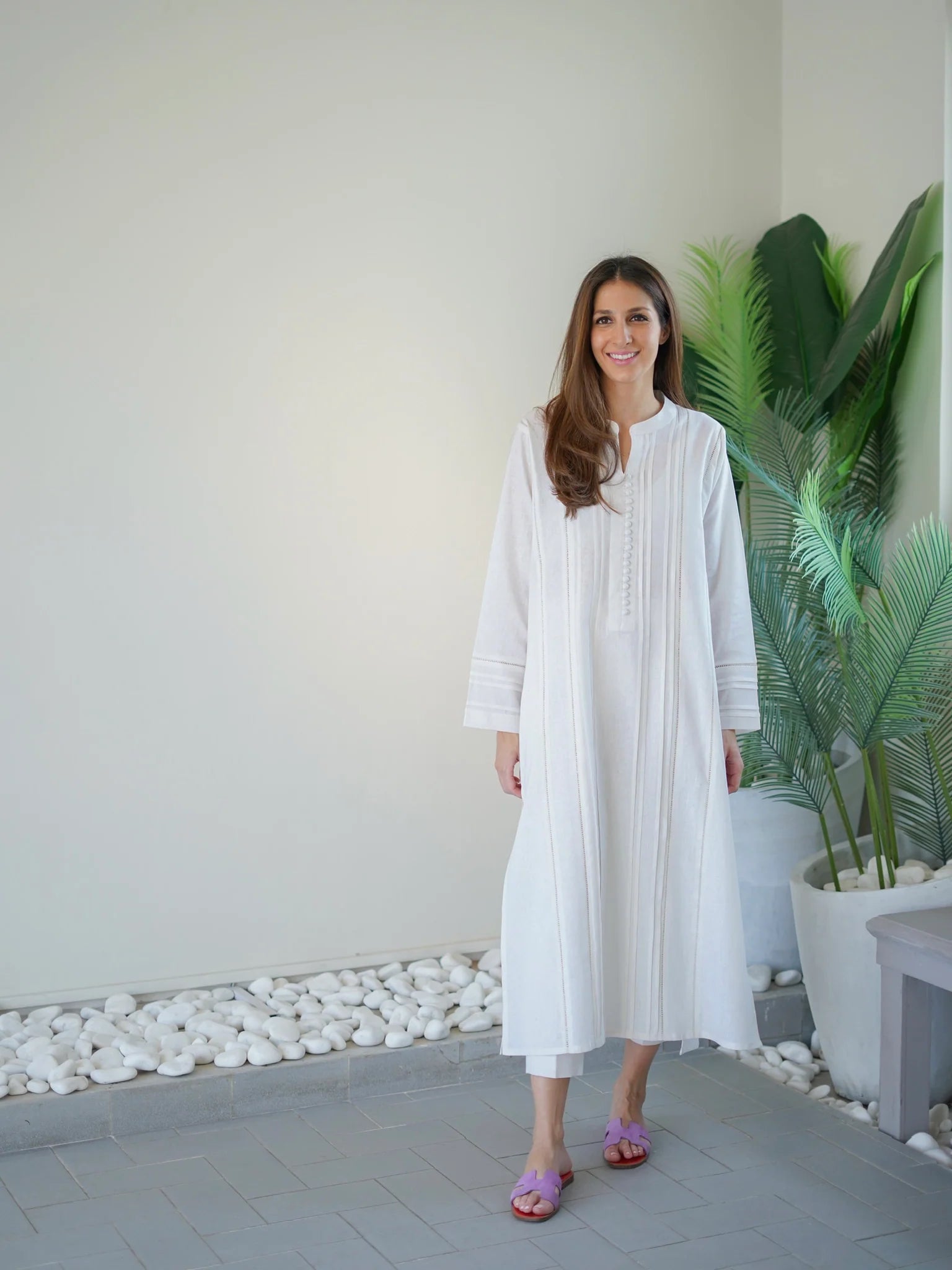 PLEATED LINEN SET