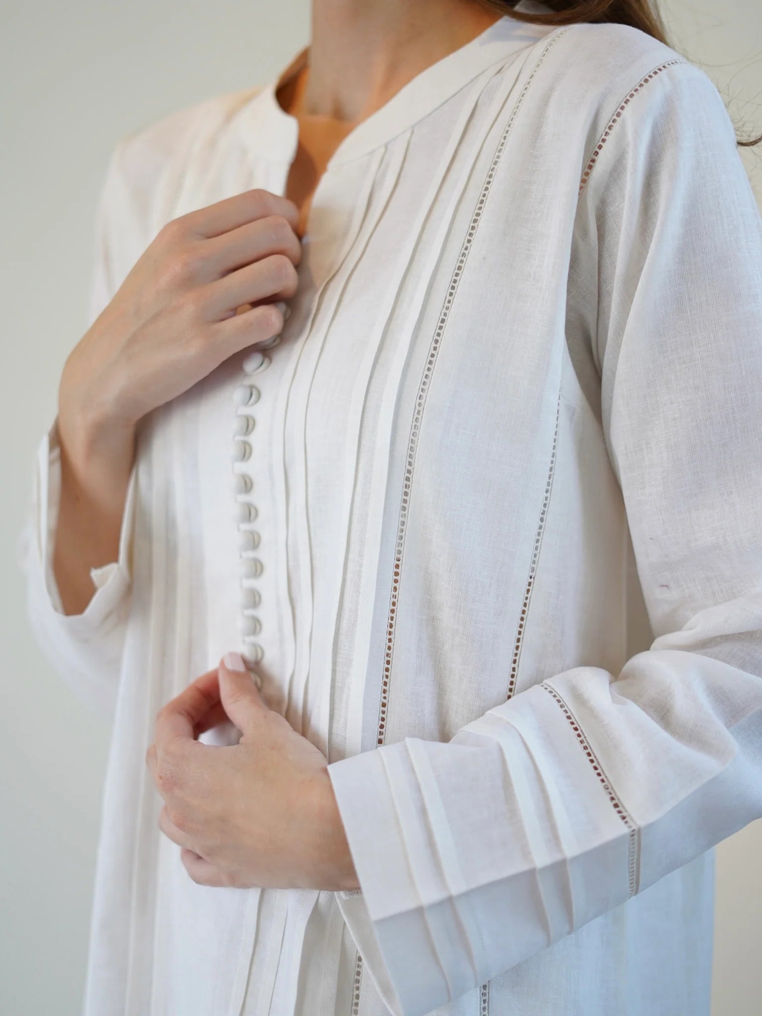 PLEATED LINEN SET