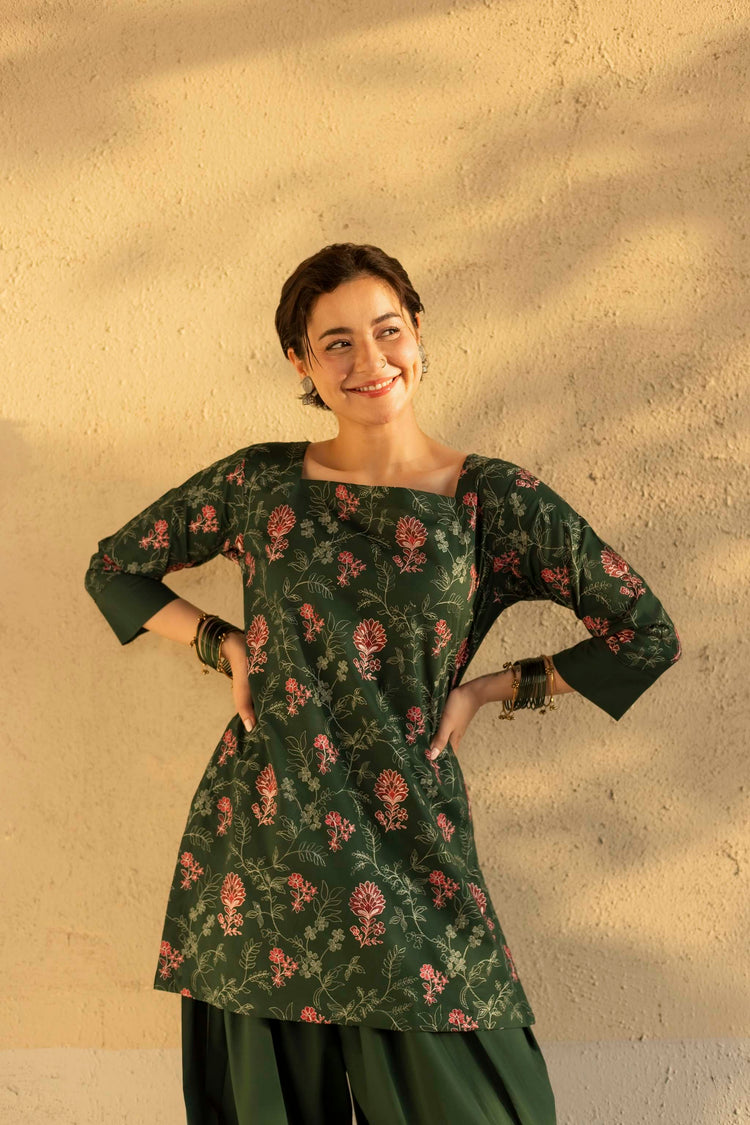 2 PC EMBROIDERED DRESS - HM02