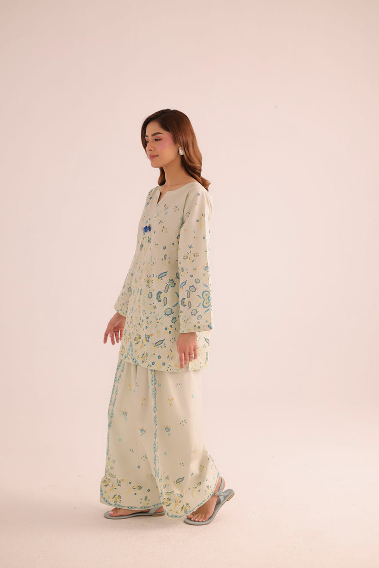 2 PC SUMMER LAWN DRESS - PRT L42950