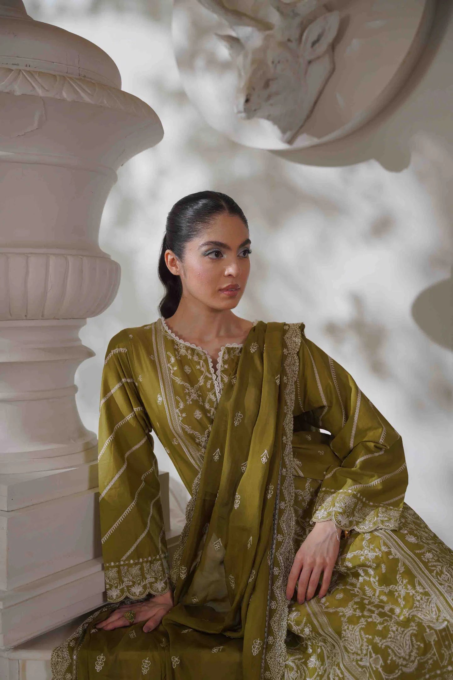 TUBEROSE KURTA - MUSTARD