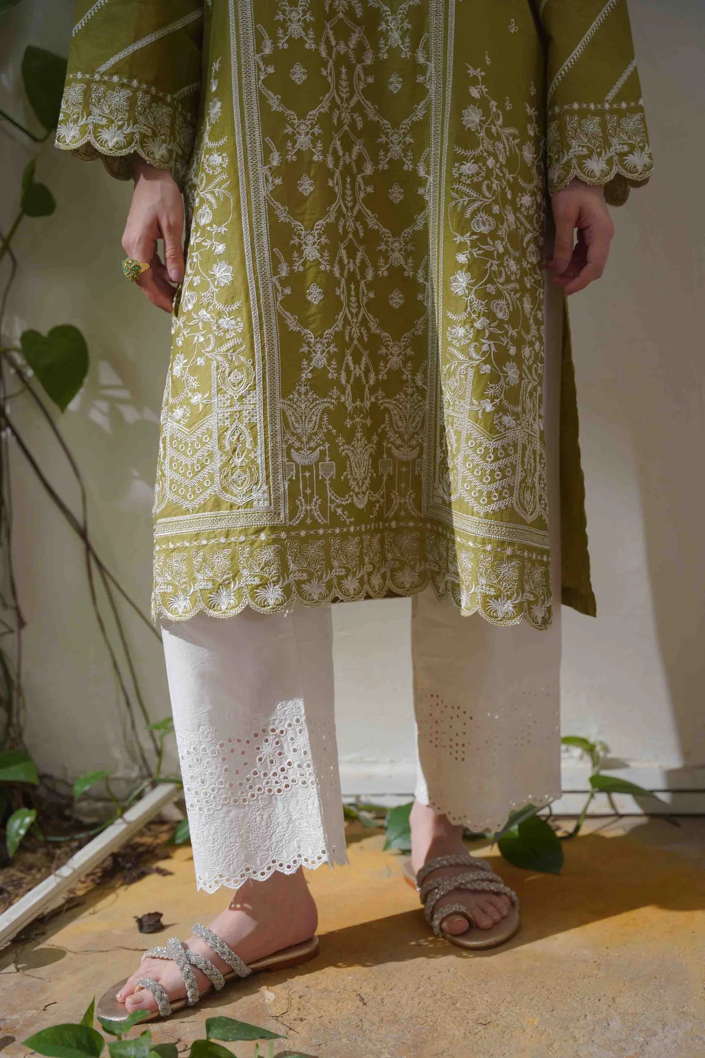 TUBEROSE KURTA - MUSTARD