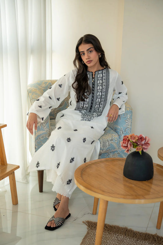 YARROW - WHITE KURTA