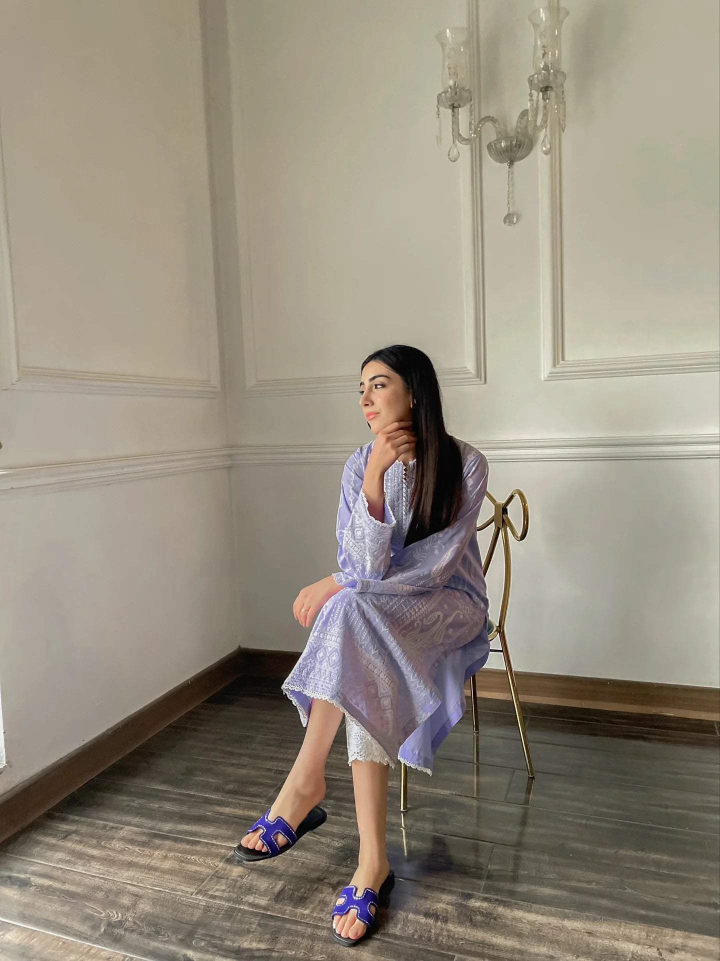 MELODY KURTA - PALE LILAC
