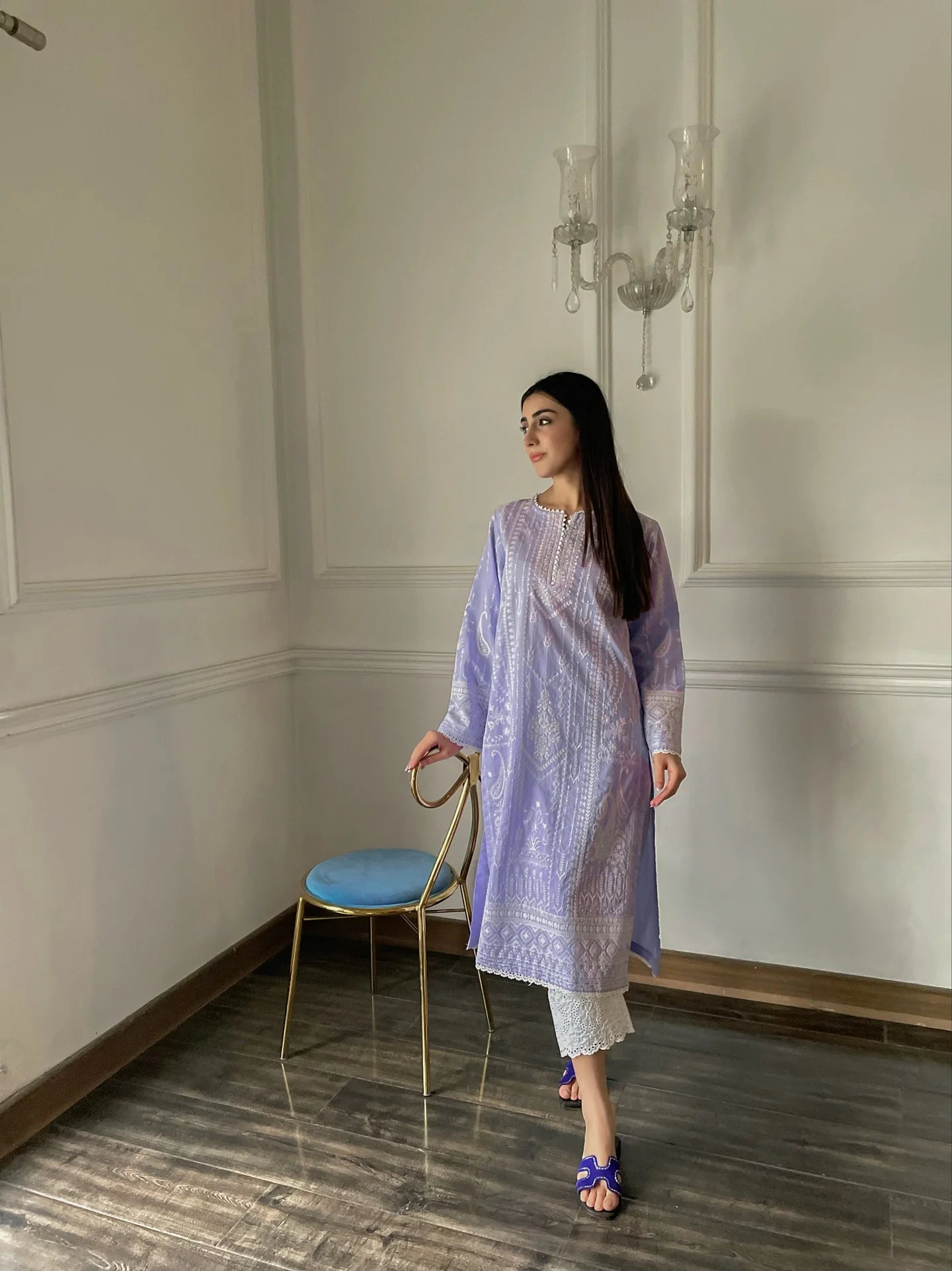 MELODY KURTA - PALE LILAC