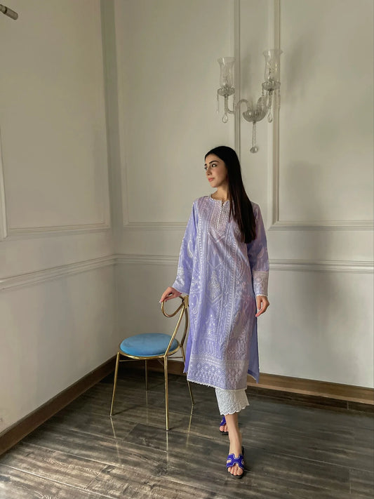 MELODY KURTA - PALE LILAC