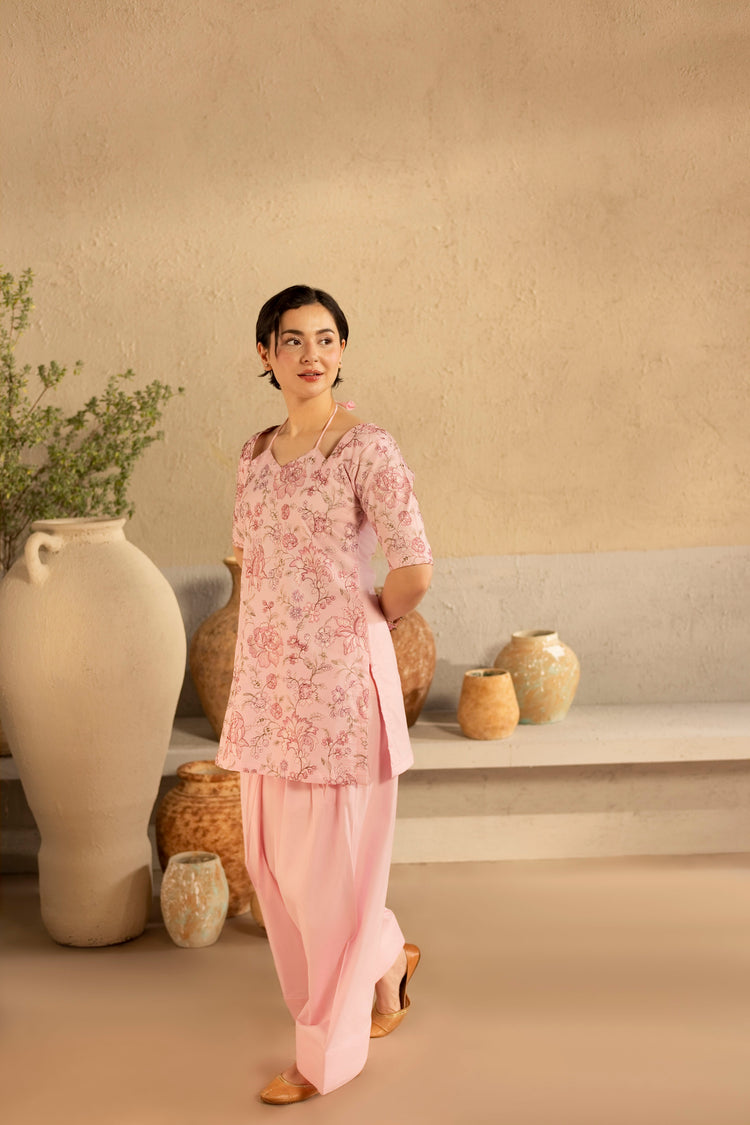2 PC EMBROIDERED DRESS - HM06