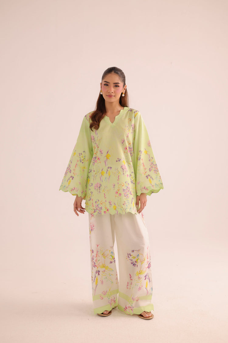 2 PC SUMMER LAWN DRESS - PRT L42952