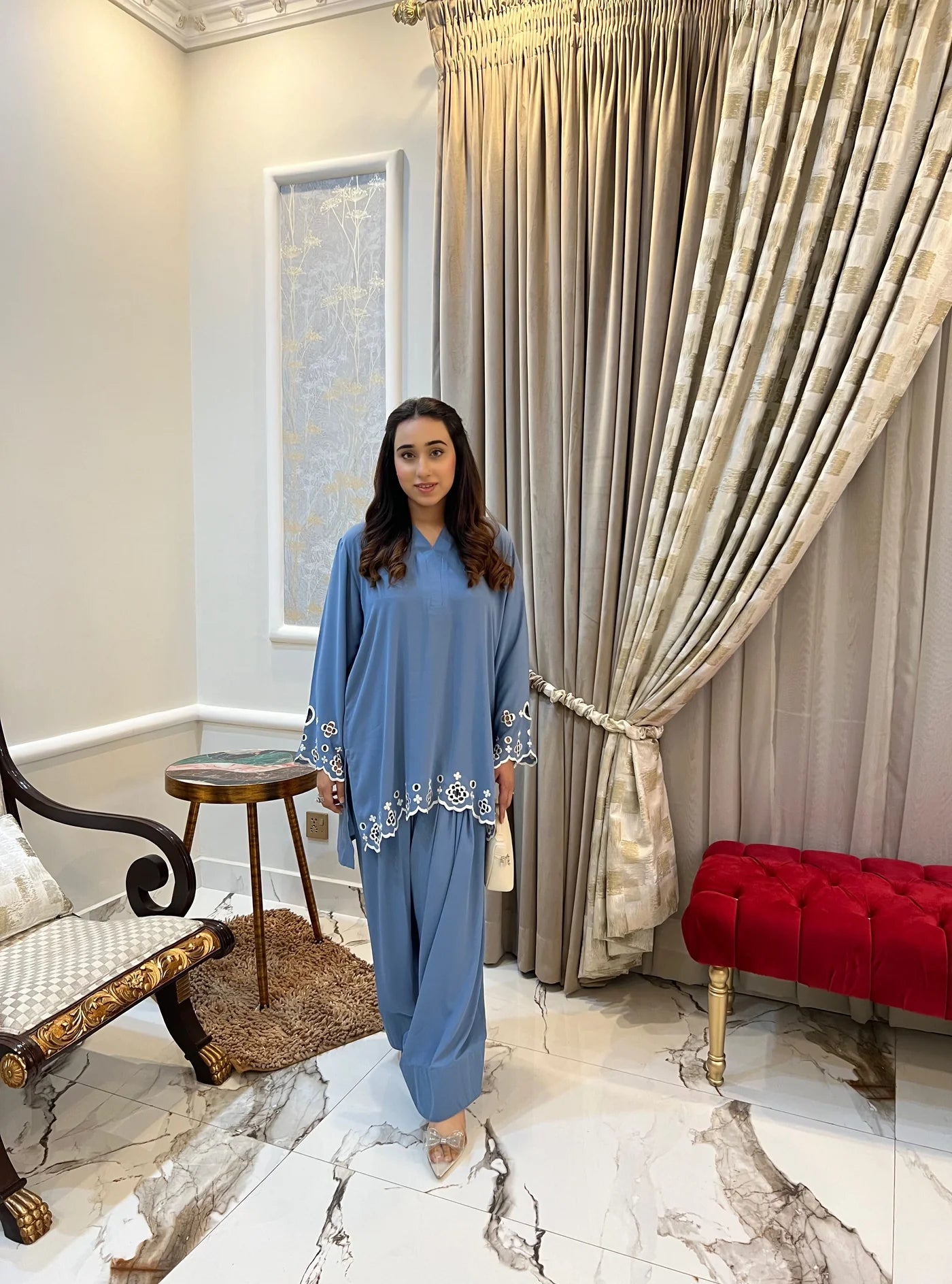 ICE GREY FARSHI SHALWAR