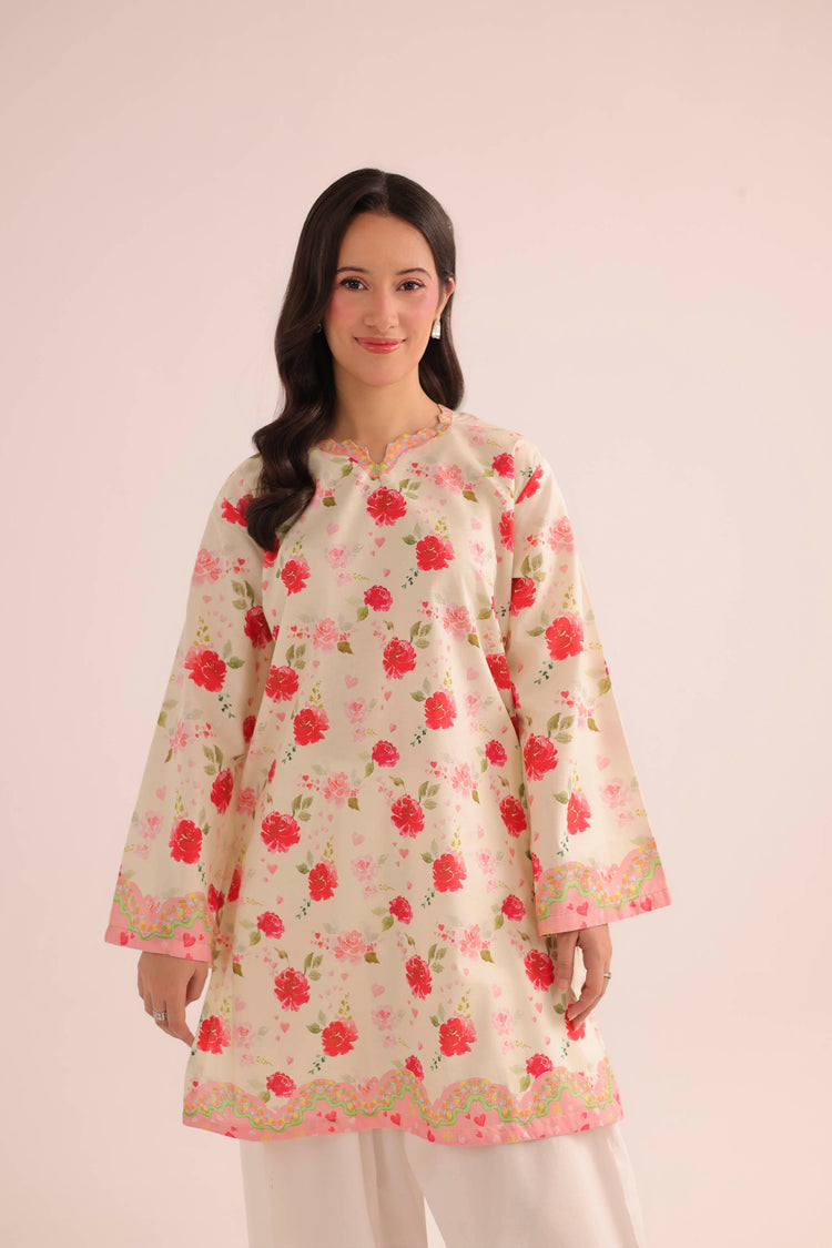 1 PC PRINTED LAWN KURTA - PRT L43285