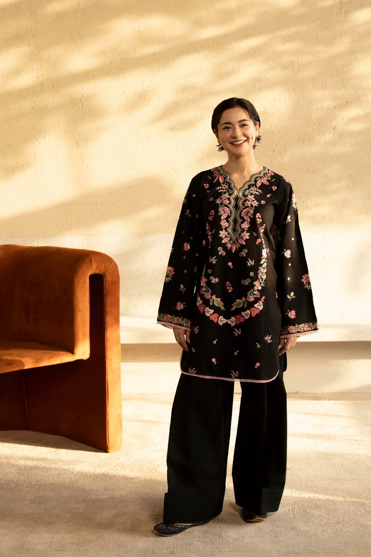 2 PC EMBROIDERED DRESS - HM01