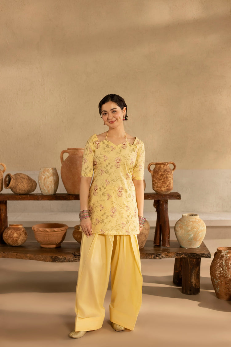2 PC EMBROIDERED DRESS - HM05