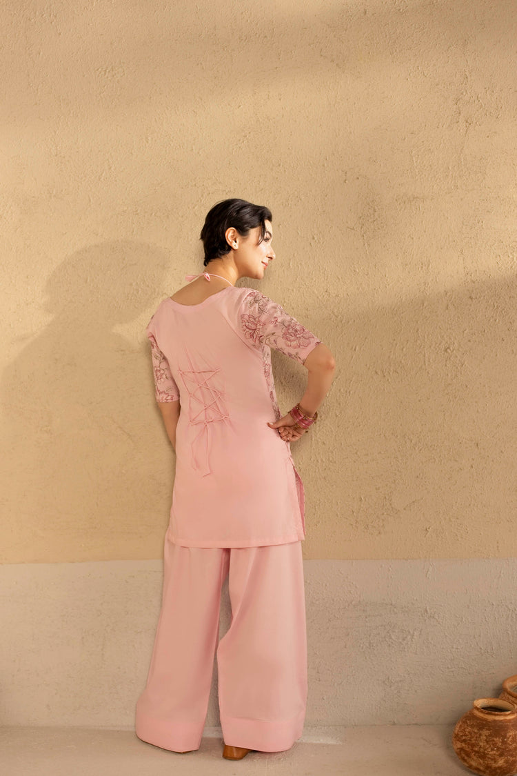 2 PC EMBROIDERED DRESS - HM06