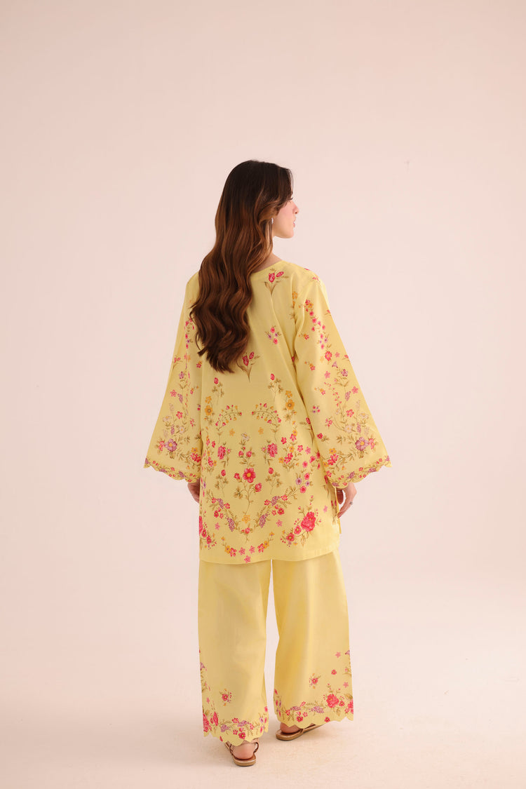2 PC SUMMER LAWN DRESS - PRT L42949