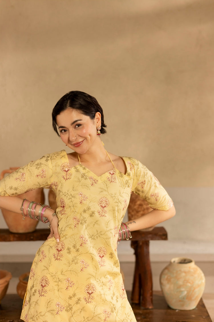 2 PC EMBROIDERED DRESS - HM05