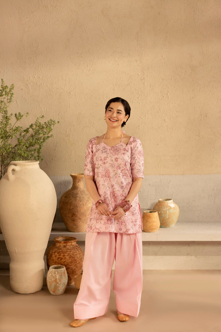 2 PC EMBROIDERED DRESS - HM06