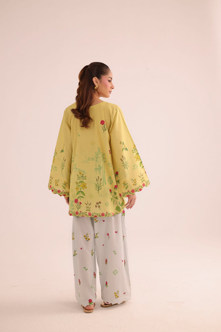 2 PC SUMMER LAWN DRESS - PRT L42982