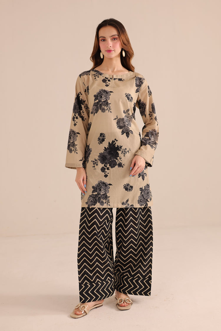 2 PC SUMMER LAWN DRESS - PRT1062