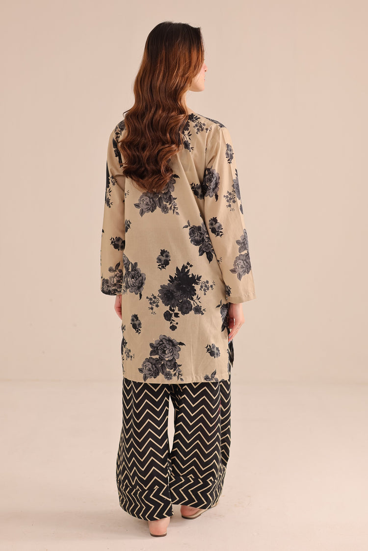 2 PC SUMMER LAWN DRESS - PRT1062