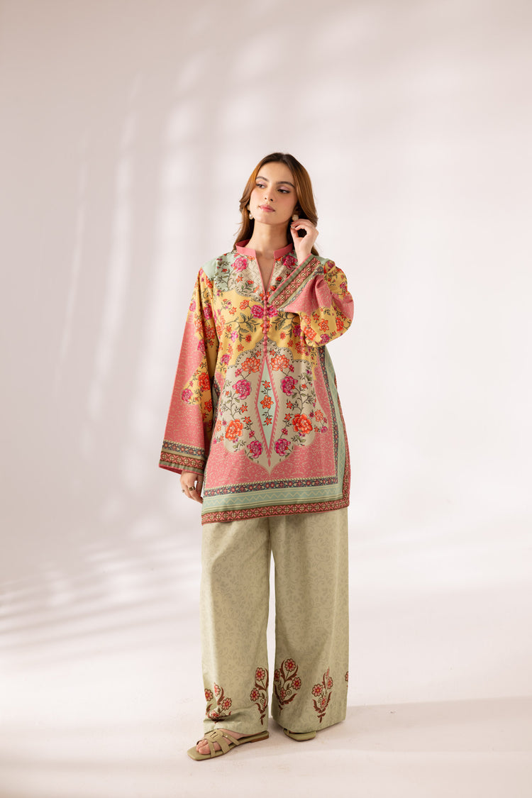 2 PC SUMMER LAWN DRESS - PRT L38