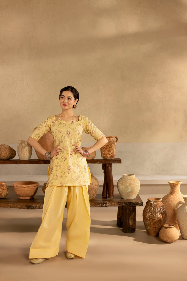 2 PC EMBROIDERED DRESS - HM05