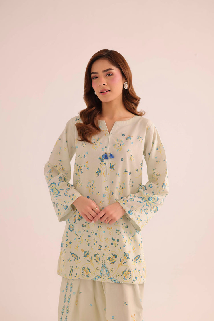 2 PC SUMMER LAWN DRESS - PRT L42950