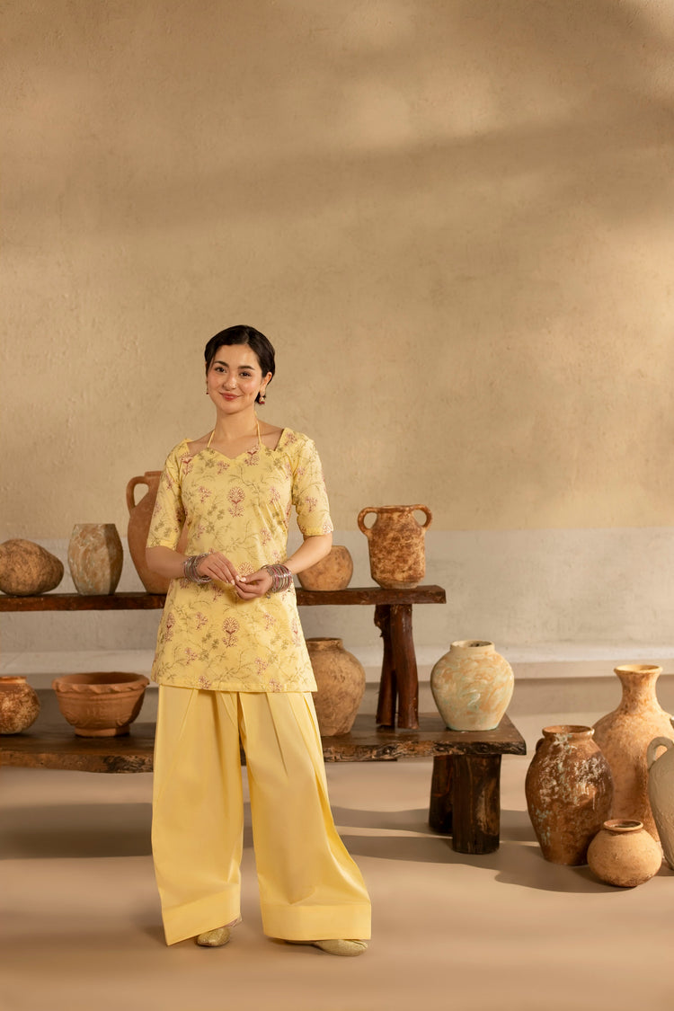 2 PC EMBROIDERED DRESS - HM05