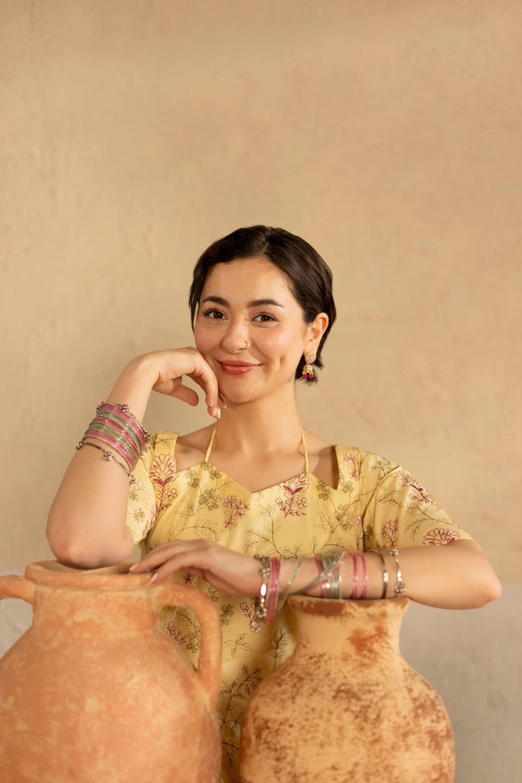 2 PC EMBROIDERED DRESS - HM05