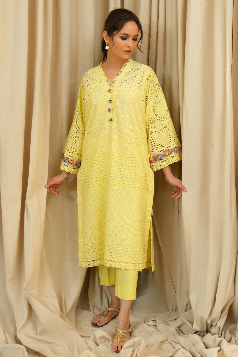 FARIDA HASAN SPRING SUMMER '23 | FRENCH FLORAL CHIKAN