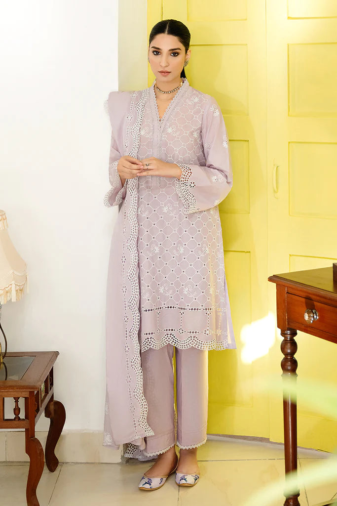 CROSS STITCH LAWN '23 | URAAN | LAVENDER BUD